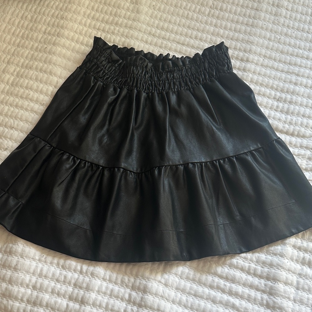 Anthropologie Black Mini Skirt